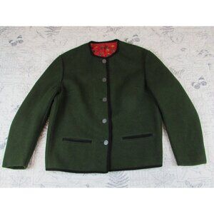 VNTG Wool Eduard Kettner Krebs gasse Koin Germany Jacket Metal Buttons 42 US 12